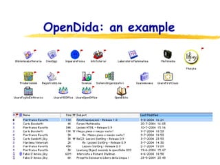 OpenDida: an example 