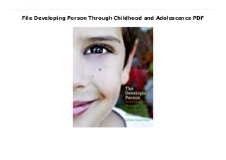File Develog Person Through Childhood And Adolescence Pdf