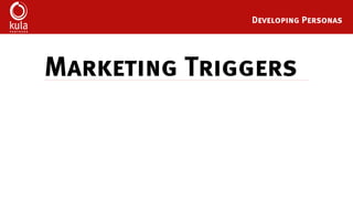 Buyer Persona Development Template
Marketing Triggers
 