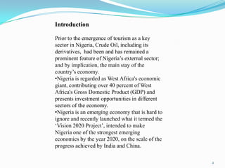 Developing Tourism In Nigeria