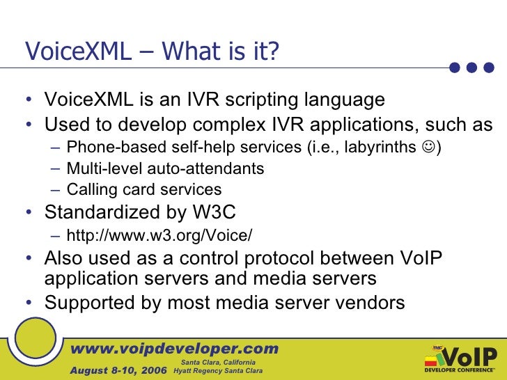 Developing With Voicexml Building A Video Conference