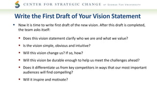 Developing a Compelling Vision Statement - George Fox Center for ...