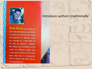 Introduce authors traditionally
 