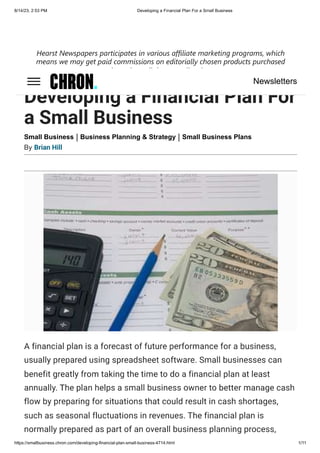 Developing a Financial Plan For a Small Business.pdf