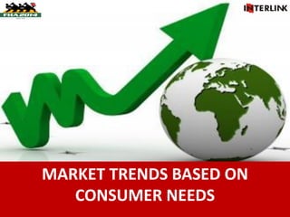 MARKET TRENDS BASED ON
CONSUMER NEEDS
 