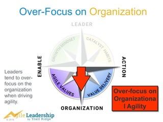 © 2016
Over-Focus on Organization
Over-focus on
Organizationa
l Agility
Leaders
tend to over-
focus on the
organization
when driving
agility.
 
