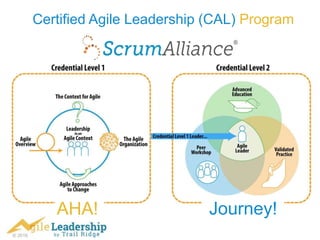 © 2016
Certified Agile Leadership (CAL) Program
AHA! Journey!
 