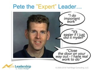 © 2005-2016 Trail Ridge Consulting, LLC
Pete the ”Expert” Leader…
 