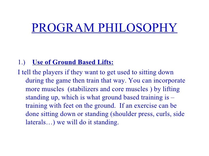 Developing A High School Strength & Conditioning Presentation