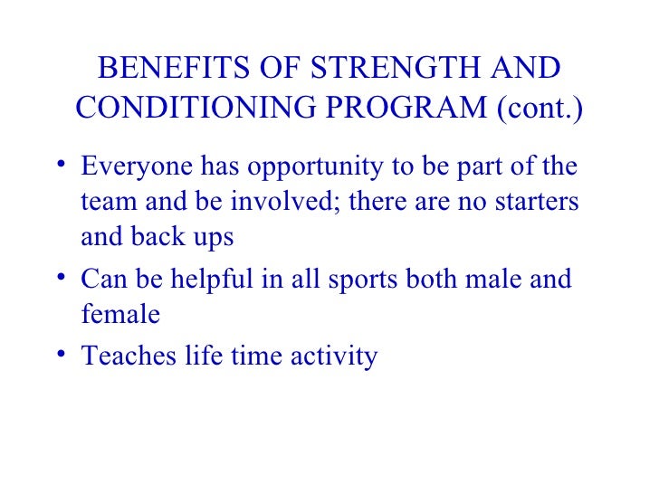 Developing A High School Strength & Conditioning Presentation