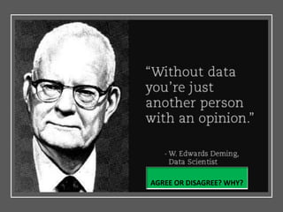 AGREE OR DISAGREE? WHY?
 