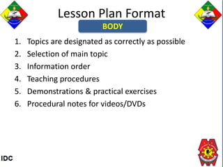 Developing a lesson plan | PPTX
