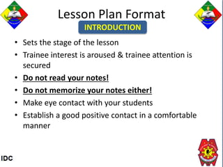 Developing a lesson plan | PPTX
