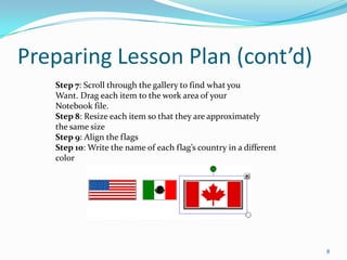 Developing a lesson plan with smart board | PPTX