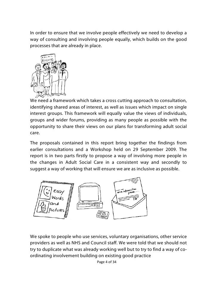 Developing a model for involvement in social care (redbridge)