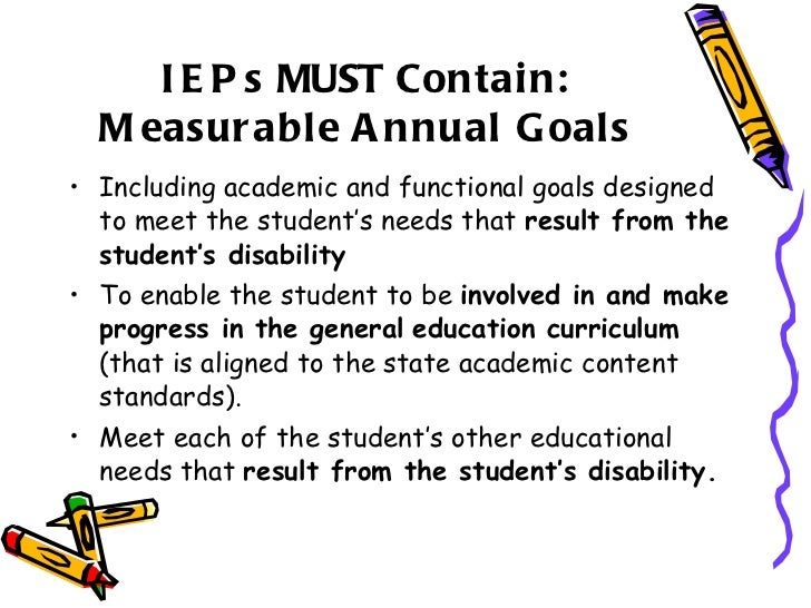 Developing an appropriate standards based iep november 2010