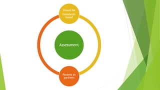 Assessment
Should be
Standards-
based
Patents as
partners
 