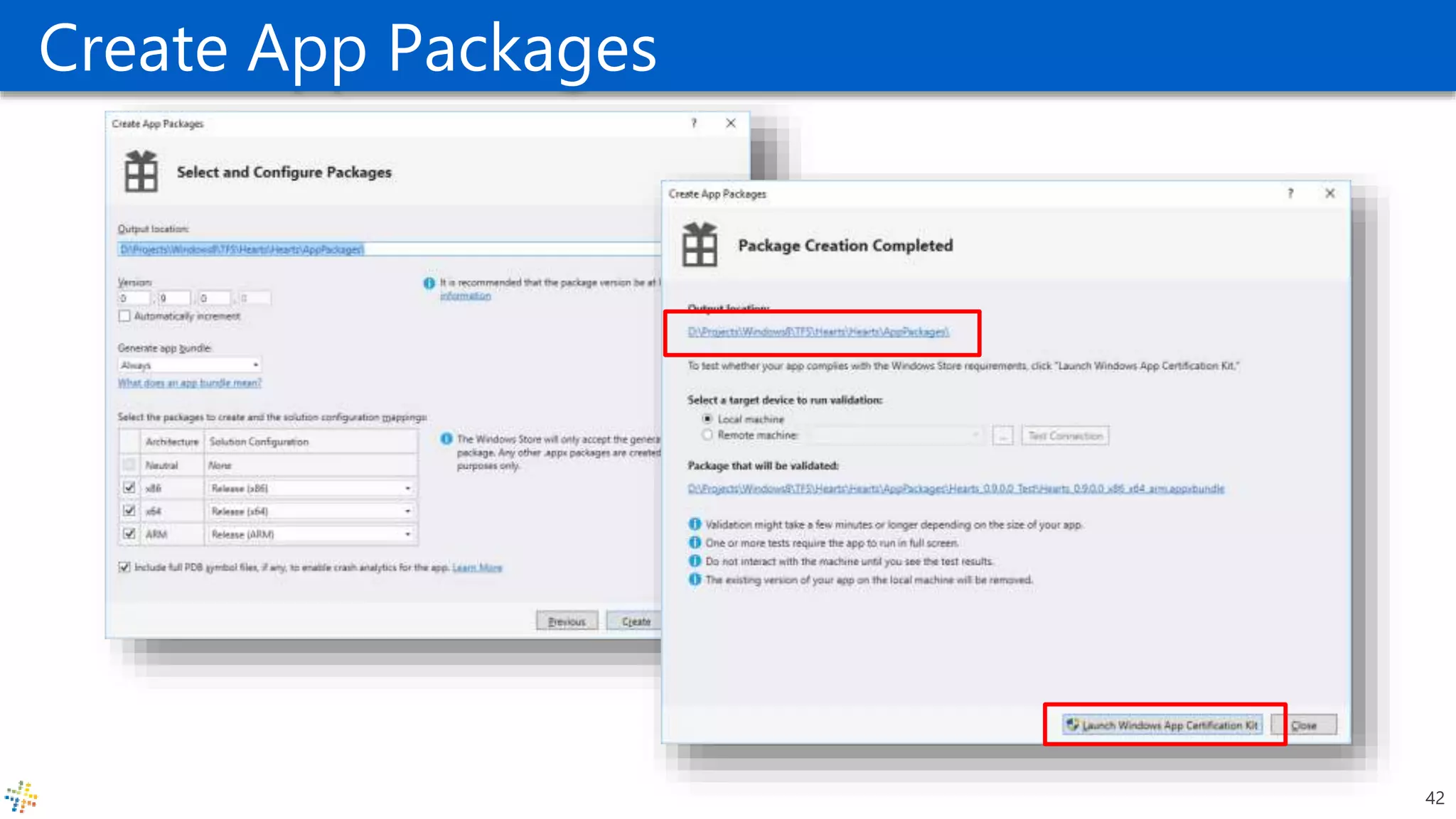 Create App Packages
42
 