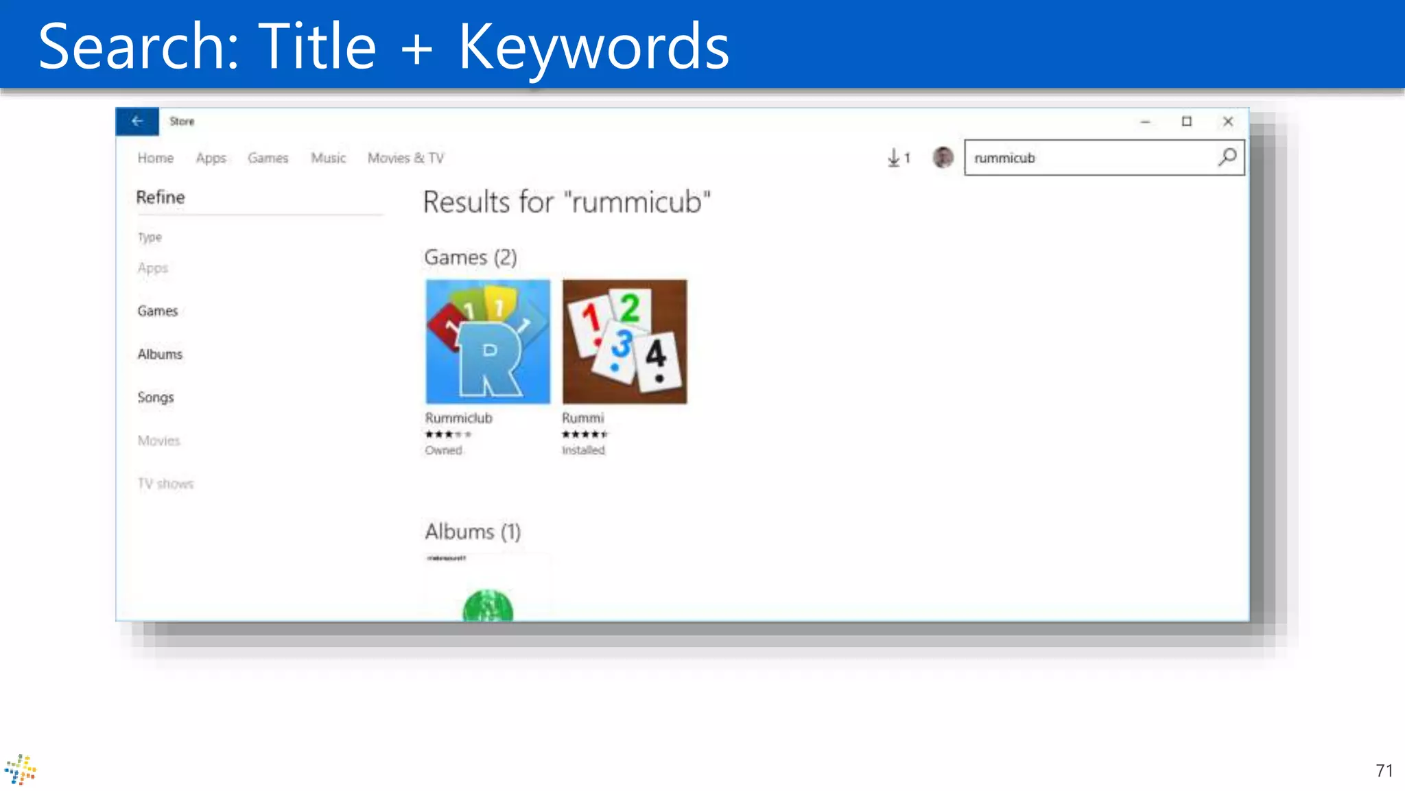 Search: Title + Keywords
71
 