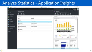 Analyze Statistics - Application Insights
75
 