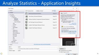 Analyze Statistics - Application Insights
76
 