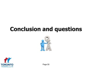 Conclusion and questions




          Page 50
 