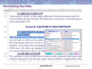Confidential & Proprietarywww.dclab.com
Normalizing Your Data
24
 