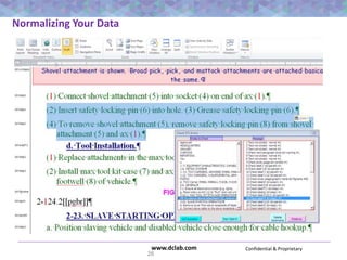 Confidential & Proprietarywww.dclab.com
Normalizing Your Data
26
 