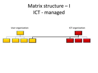 Matrix structure – IICT - managedICT organization User organization