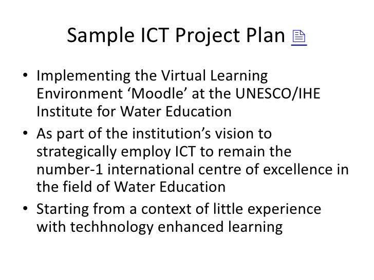 developing and implementing ict project plans