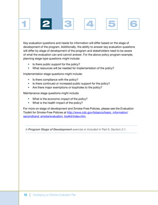 Developing an effective evaluation plan | PDF