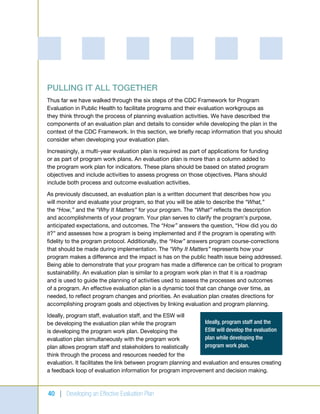 Developing an effective evaluation plan | PDF