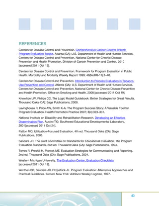 Developing an effective evaluation plan | PDF