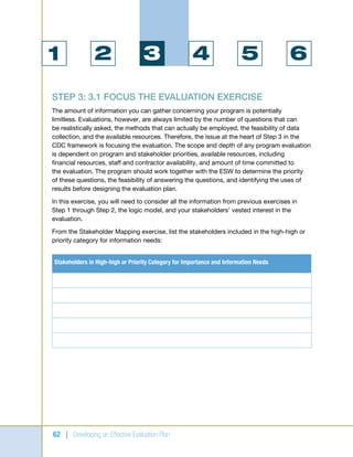 Developing an effective evaluation plan | PDF