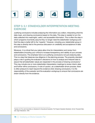 Developing an effective evaluation plan | PDF