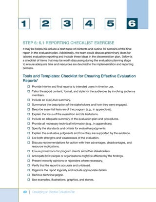 Developing an effective evaluation plan | PDF