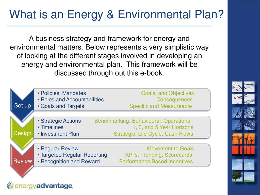 The Elements of an Energy & Environmental Management Plan