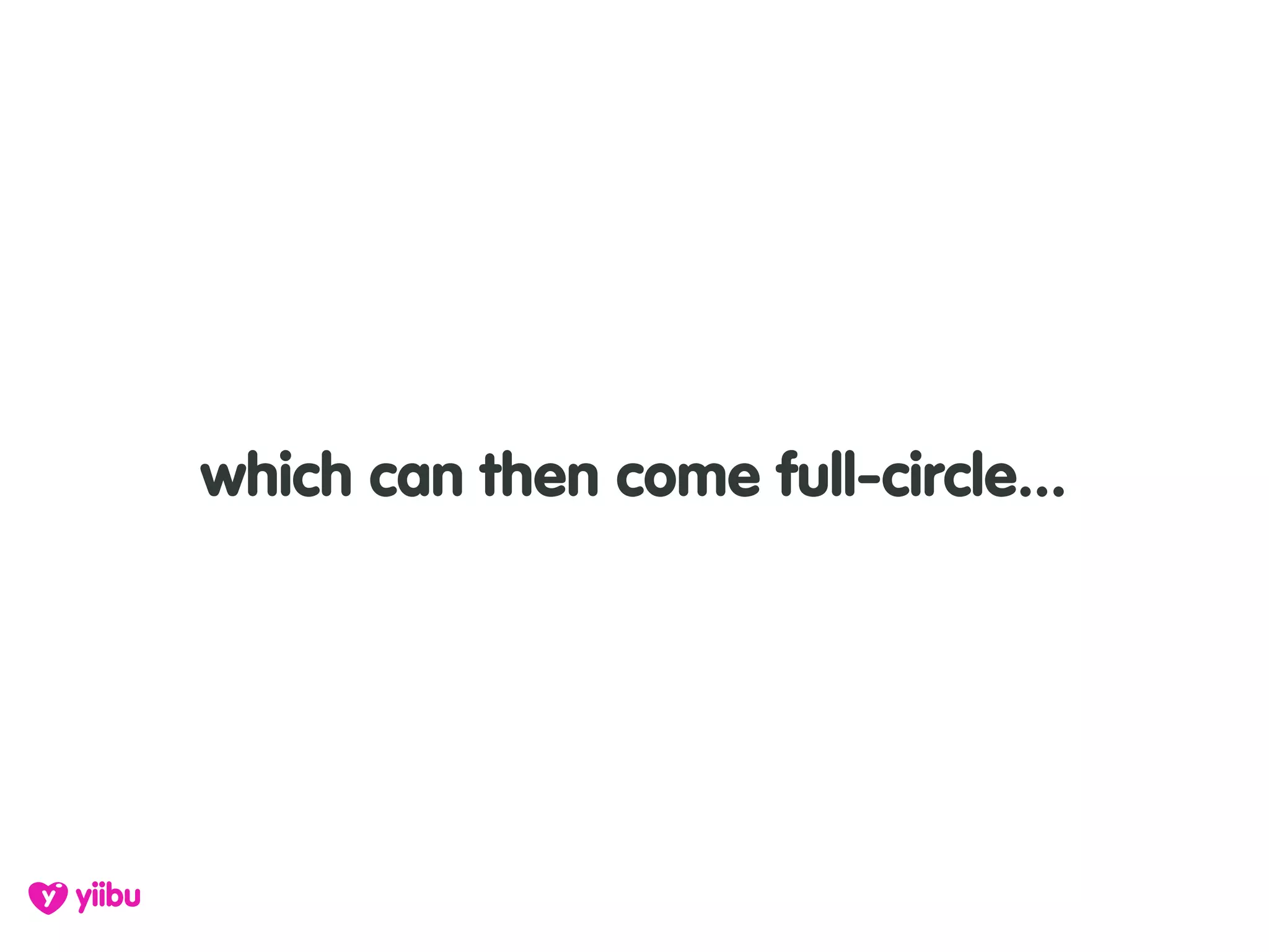 which can then come full-circle...
 