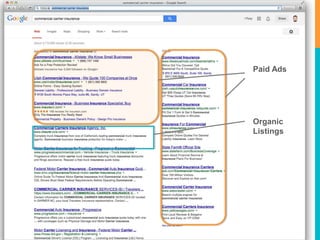 Paid Ads 
Organic 
Listings 
 