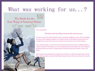 What was working for us...?
 