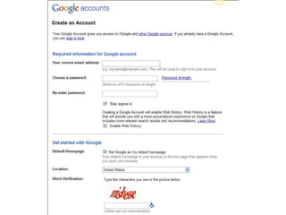 5. Sign in to save your page.  Create an Account now 