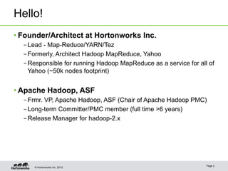 Apache Hadoop YARN - Enabling Next Generation Data Applications | PDF