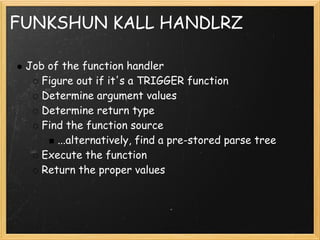 Developing A Procedural Language For Postgre Sql