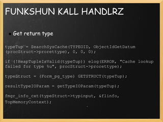 Developing A Procedural Language For Postgre Sql