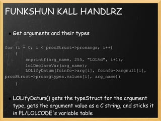 Developing A Procedural Language For Postgre Sql