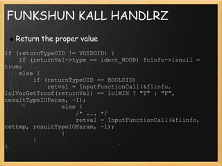 Developing A Procedural Language For Postgre Sql