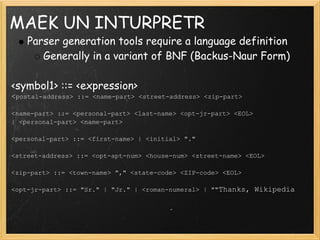 Developing A Procedural Language For Postgre Sql