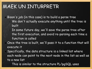Developing A Procedural Language For Postgre Sql