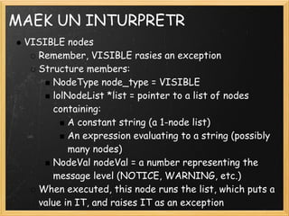 Developing A Procedural Language For Postgre Sql