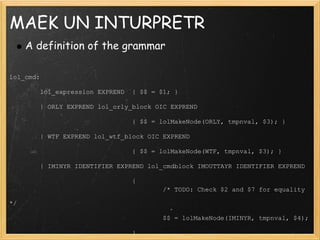 Developing A Procedural Language For Postgre Sql